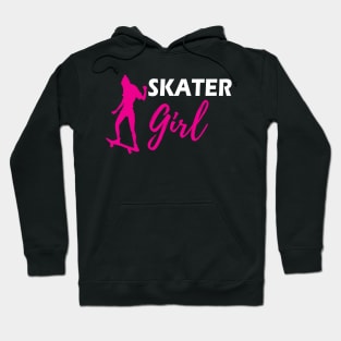 Skateboarder Girl - Skater Girl w Hoodie